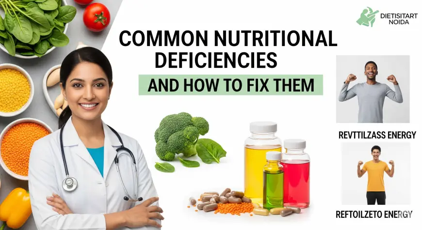 Common Nutritional Deficiencies and How to Fix Them | Top Dietician in Noida