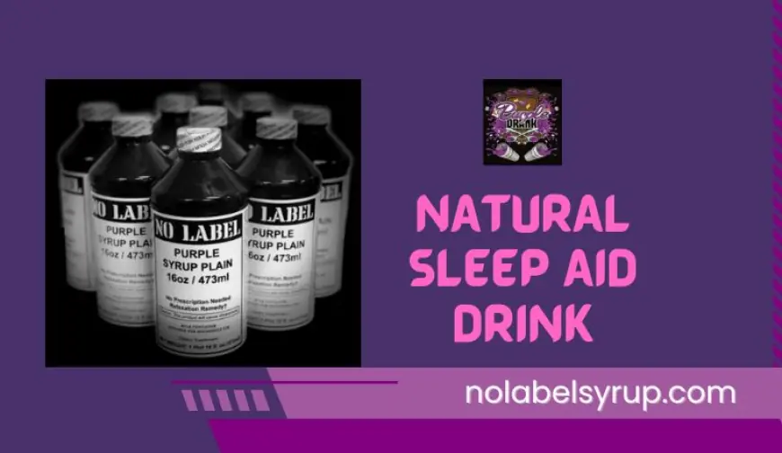 Compared to other synthetic alternatives, how does a natural sleep aid drink improve sleep quality?