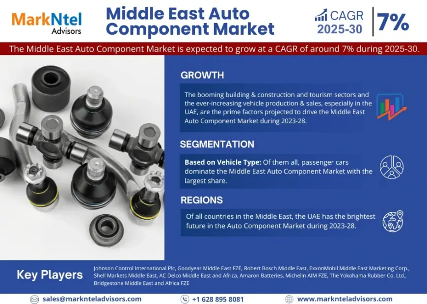 Middle East Auto Component Market Research 2025–2030: Growth, Size & Opportunities