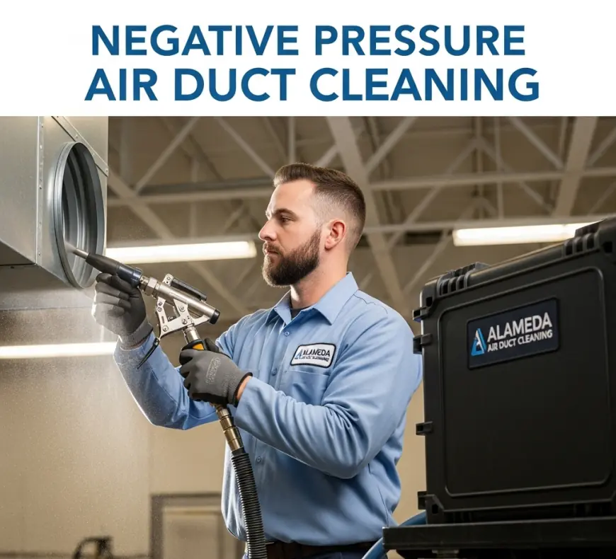 Why should you consider negative pressure air duct cleaning in Alameda?