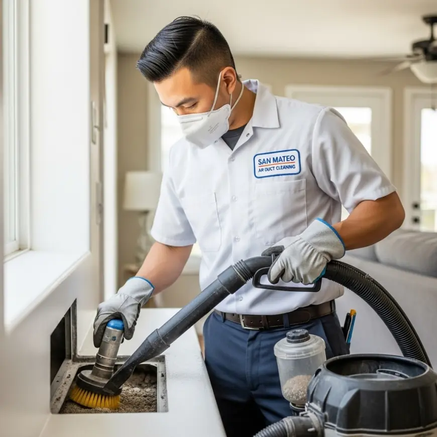 What Is Negative Pressure Air Duct Cleaning in San Mateo?