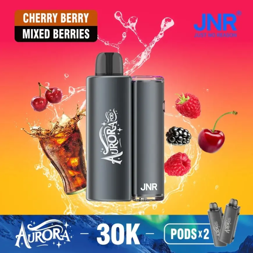JNR Aurora 30000 Puffs Rechargeable Disposable Vape Box of 5