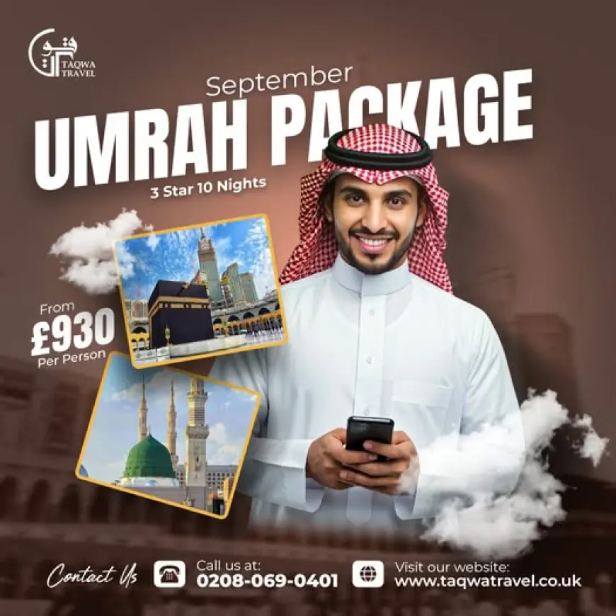 September Umrah Packages with Flights, Hotels, and Transfers Included