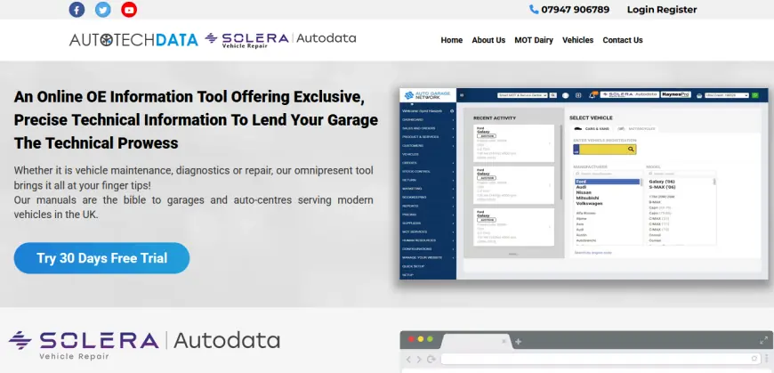 Streamlining Auto Services with Vehicle Technical Data and MOT Reminder Systems
