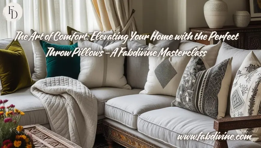 The Art of Comfort: Elevating Your Home with the Perfect Throw Pillows – A Fabdivine Masterclass