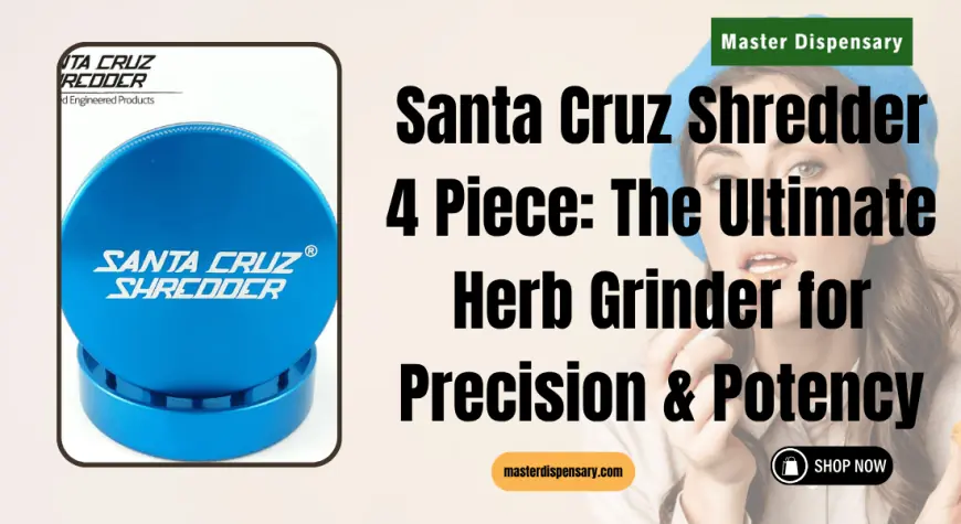 Santa Cruz Shredder 4 Piece Grinder | Premium Kief-Catching Grinder
