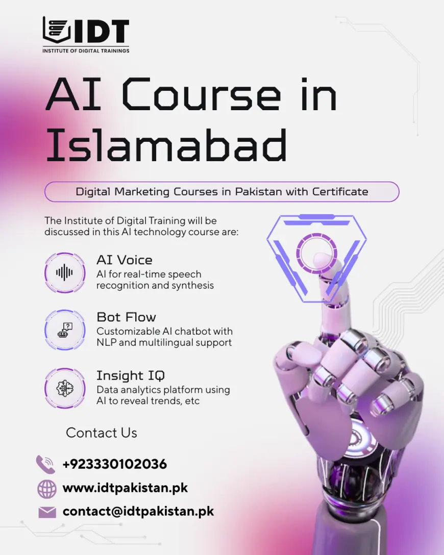 The Best Artificial Intelligence Training in Islamabad – Start Your Tech Career Today!