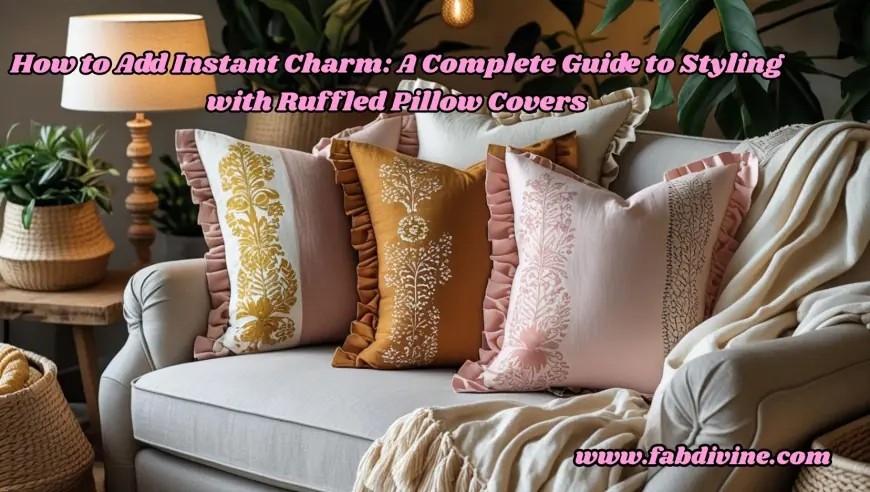 How to Add Instant Charm: A Complete Guide to Styling with Ruffled Pillow Covers