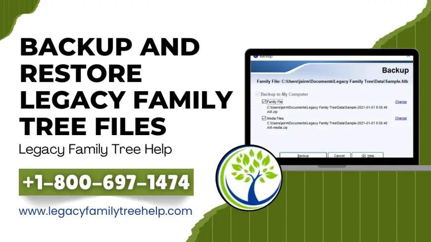 How To Backup and Restore Legacy Family Tree Files