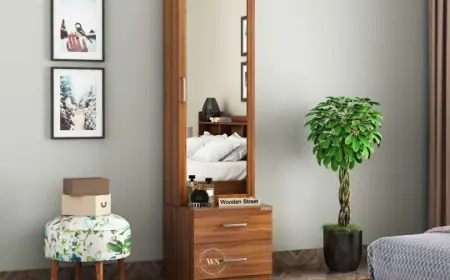 Compact Dressing Table Ideas for Tiny Bedroom | Wooden Street