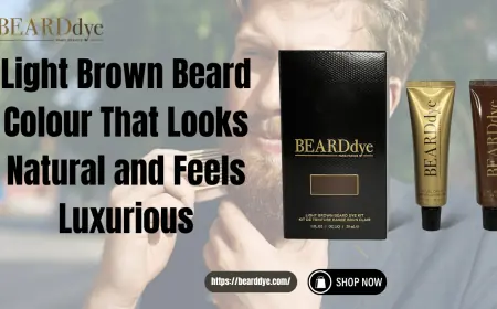 Light Brown Beard Colour for Men | Beard Dye Official