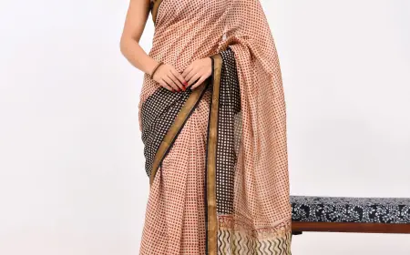 Handcrafted Maheshwari Silk Sarees by Rajnesa – Where Tradition Meets Grace