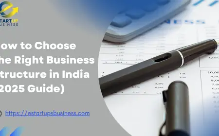 How to Choose the Right Business Structure in India (2025 Guide)