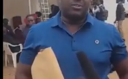 Presidential Aspirant Rugiirwa picks nomination papers from EC ahead of 2026 general elections.