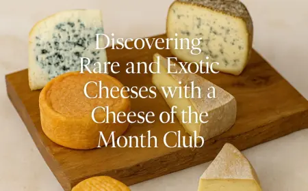 Discovering Rare and Exotic Cheeses with a Cheese of the Month Club