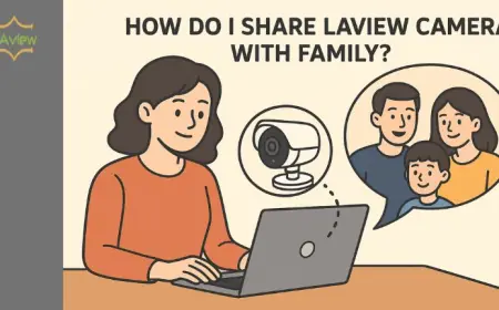 How Do I share laview camera with family?
