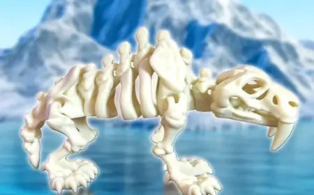 Skeleton Toy Collectibles: Exploring the Fascinating Smilodon Fossil Toy