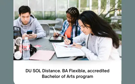 DU SOL Distance. BA Flexible, accredited Bachelor of Arts program
