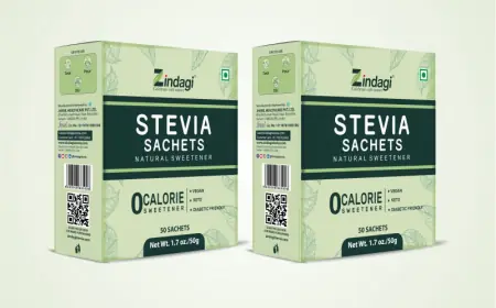 Zindagi Stevia 50X2 Sachets | Natural Stevia Sweetener Pack