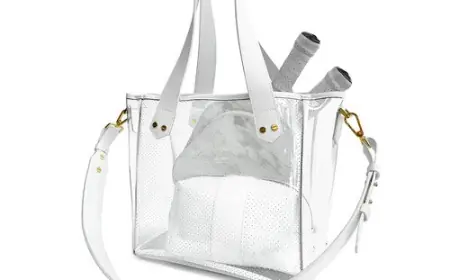 Designer Clear Tote Bags, Tennis Totes & Crossbody Sling Bags