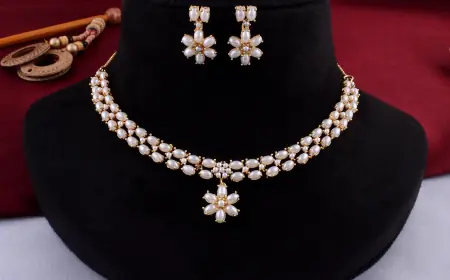 Buy Stylish Semi Precious Stone Necklace Online in India - Rebaari