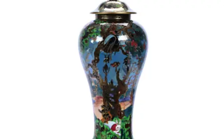 Woody Auction's Sep 27 Antique Auction Boasts Muller Croismare, Fairyland Lustre and A Wiggins Oil