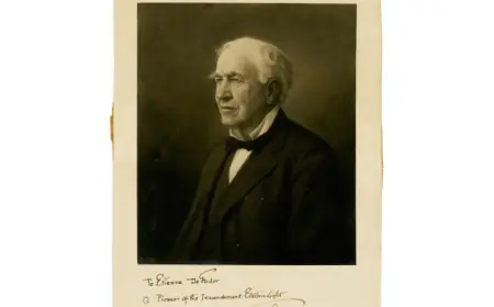 Items Signed by History's Brightest Luminaries will be in University Archives' August 27th Auction