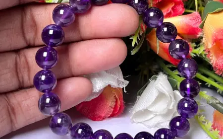 Buy Natural Amethyst Bracelet – Calm Mind, Clarity & Spiritual Balance