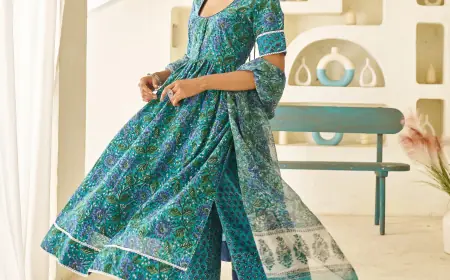 Buy Designer Handblock Suit Sets Online in India-