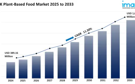 UK Plant-Based Food Market to Reach USD 1,019.97 Million by 2033, Growing at 11.3% CAGR
