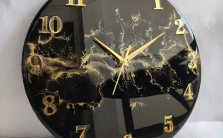 Shop Black and Blue Wall Clocks Online at Custom Craft