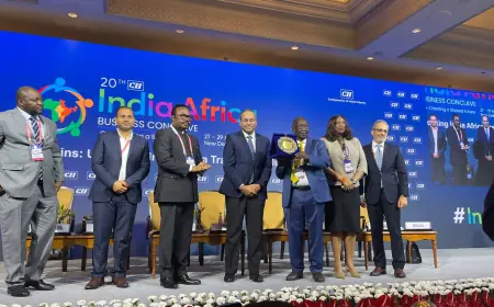 African & Indian leaders convene to discuss exploring new frontiers in trade and investment at the 20th CII India Africa Business Conclave.