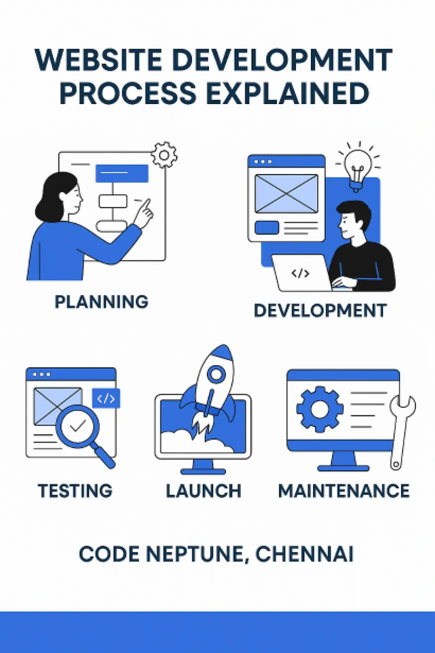 How Websites Are Built: Website Development Process Explained by CodeNeptune, Chennai