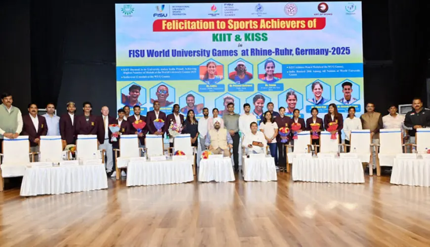 World University Games 2025: KIIT’s Medal-Winning Athletes Felicitated