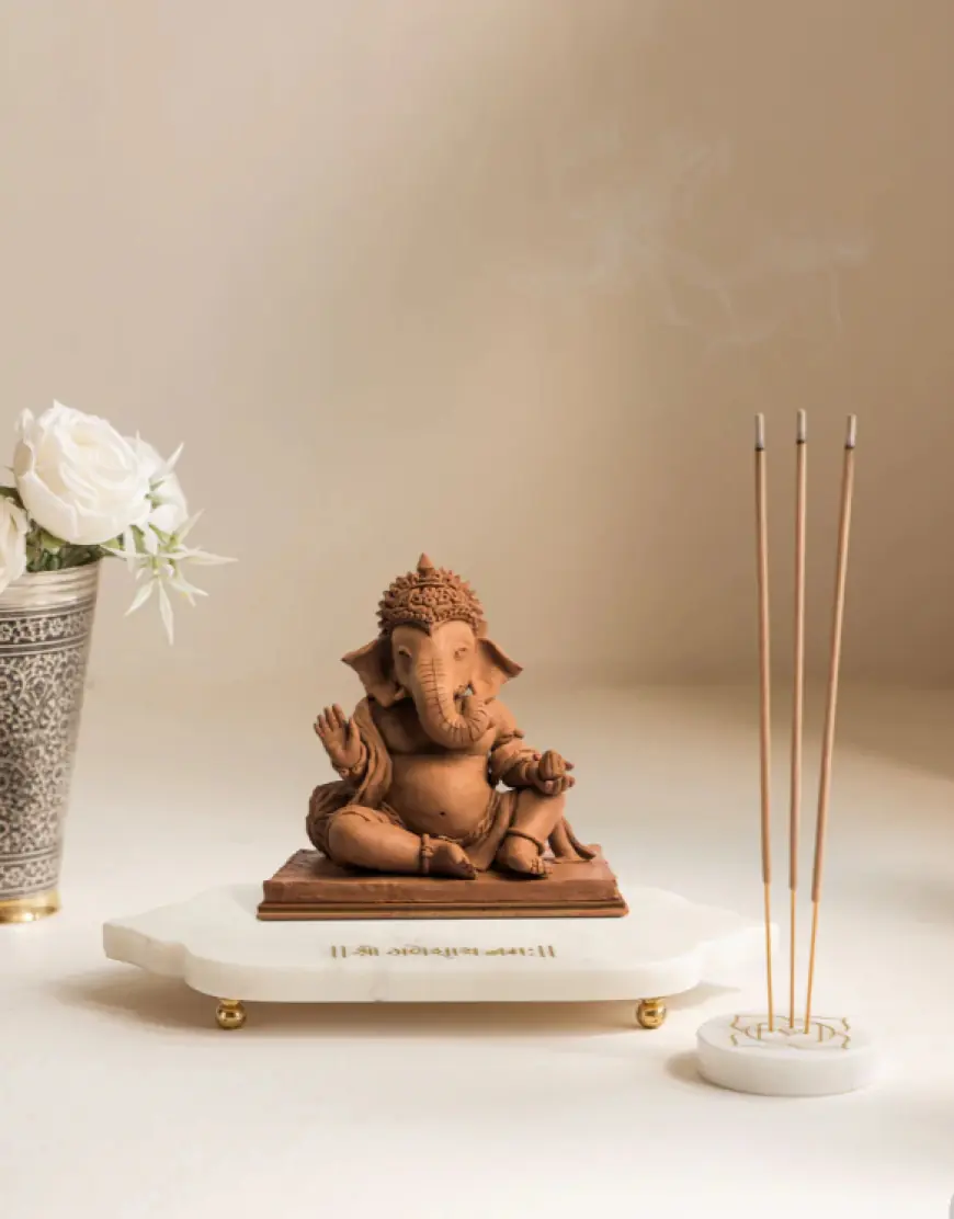 Top Marble Tray Designs for Ganpati Decoration at Home