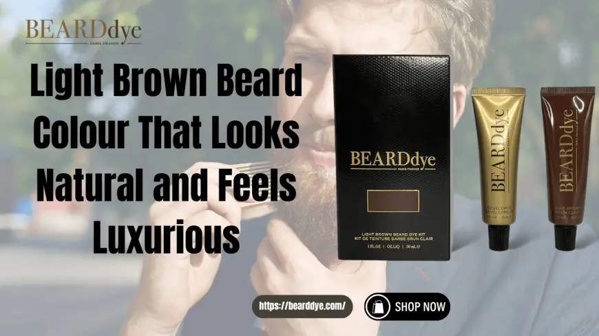 Light Brown Beard Colour for Men | Beard Dye Official