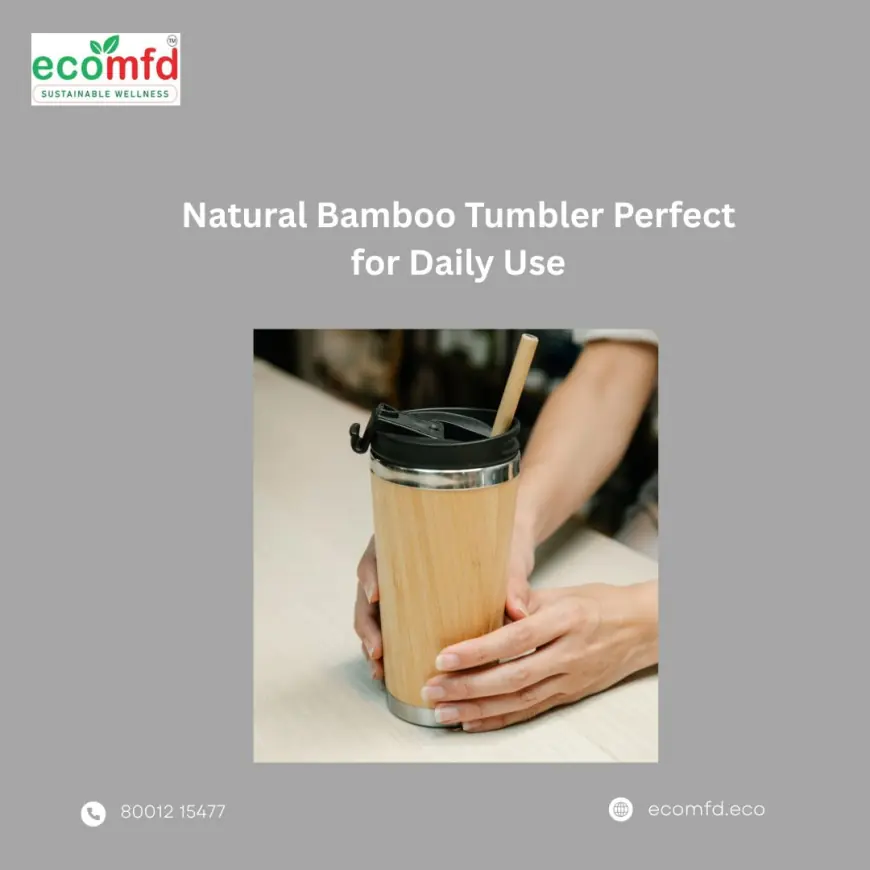 Natural Bamboo Tumbler Perfect for Daily Use
