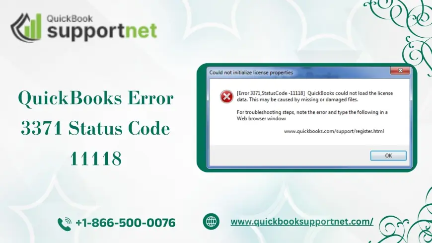 How to Resolve QuickBooks Error 3371 Status Code 11118