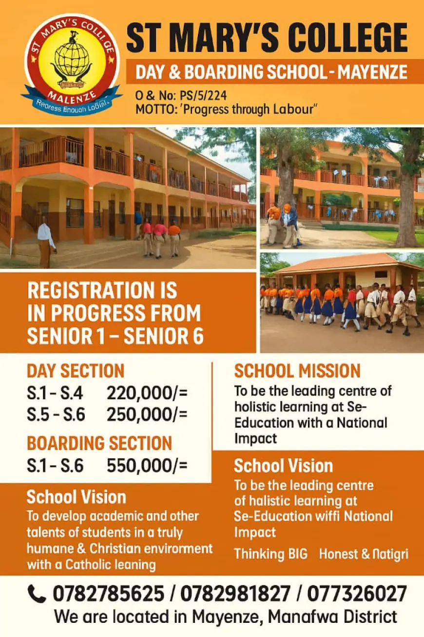 "More Than A School!! The Home of Discipline, Excellence, and Strong Values in Manafwa"
