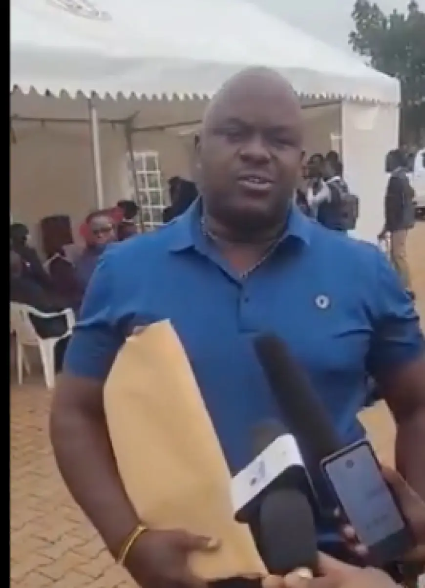 Presidential Aspirant Rugiirwa picks nomination papers from EC ahead of 2026 general elections.