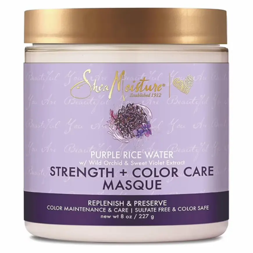 Revitalize Your Hair with SheaMoisture Purple Rice Water Strength & Color Care Masque
