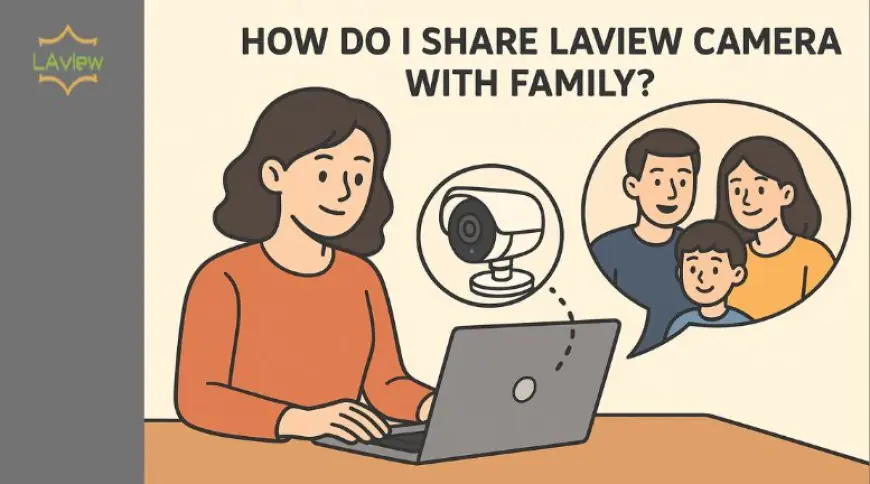 How Do I share laview camera with family?