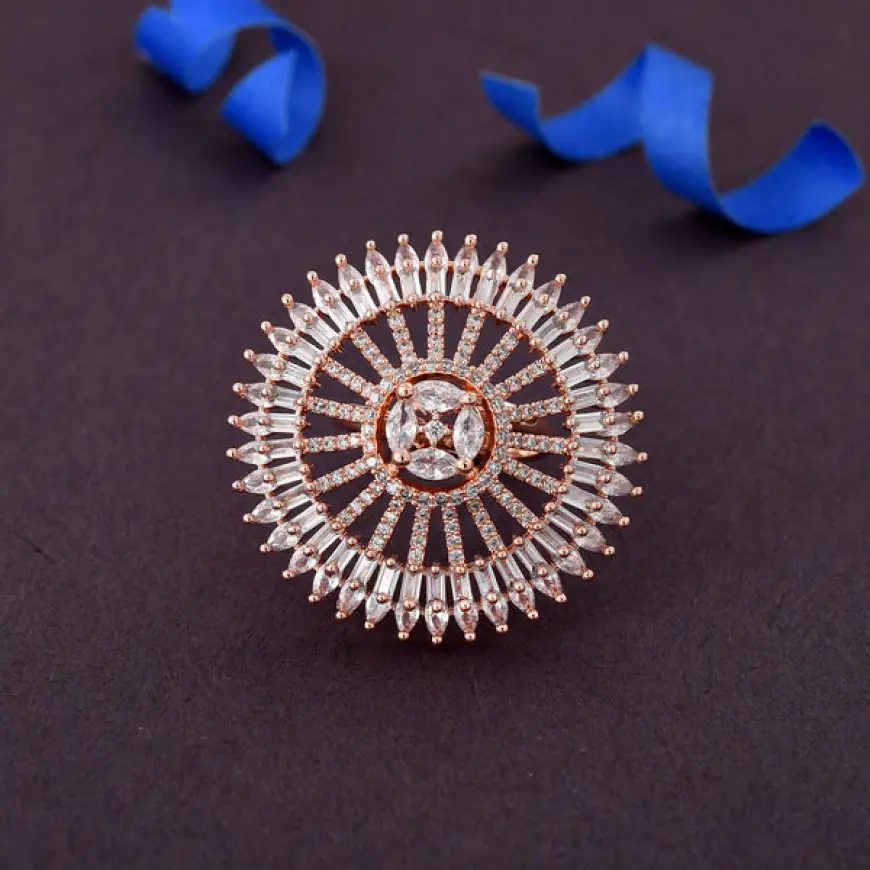 Buy Stylish Zircon Rings for Women Online in India - Rebaari