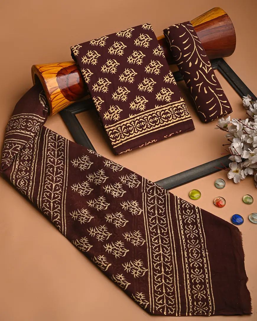 Buy Cotton Suits With Cotton Dupatta Online in India