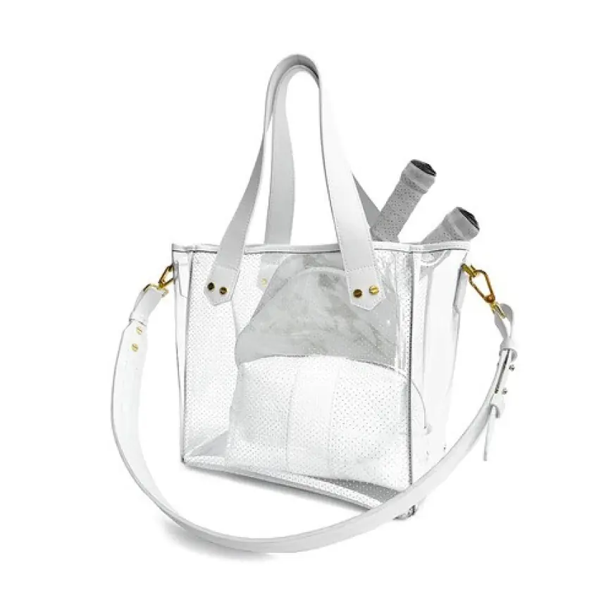 Designer Clear Tote Bags, Tennis Totes & Crossbody Sling Bags