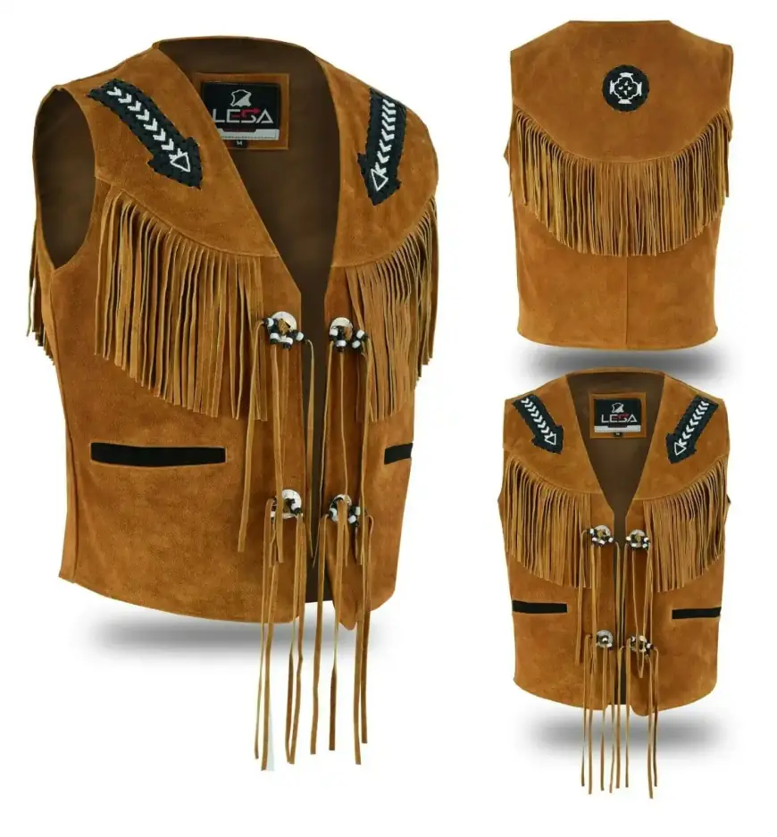 Shop the Best Suede Vest Mens at Lesa Collection USA