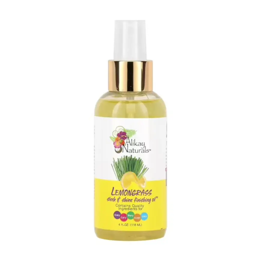 Alikay Naturals Citroengrasolie: glans en kracht voor levendige krullen