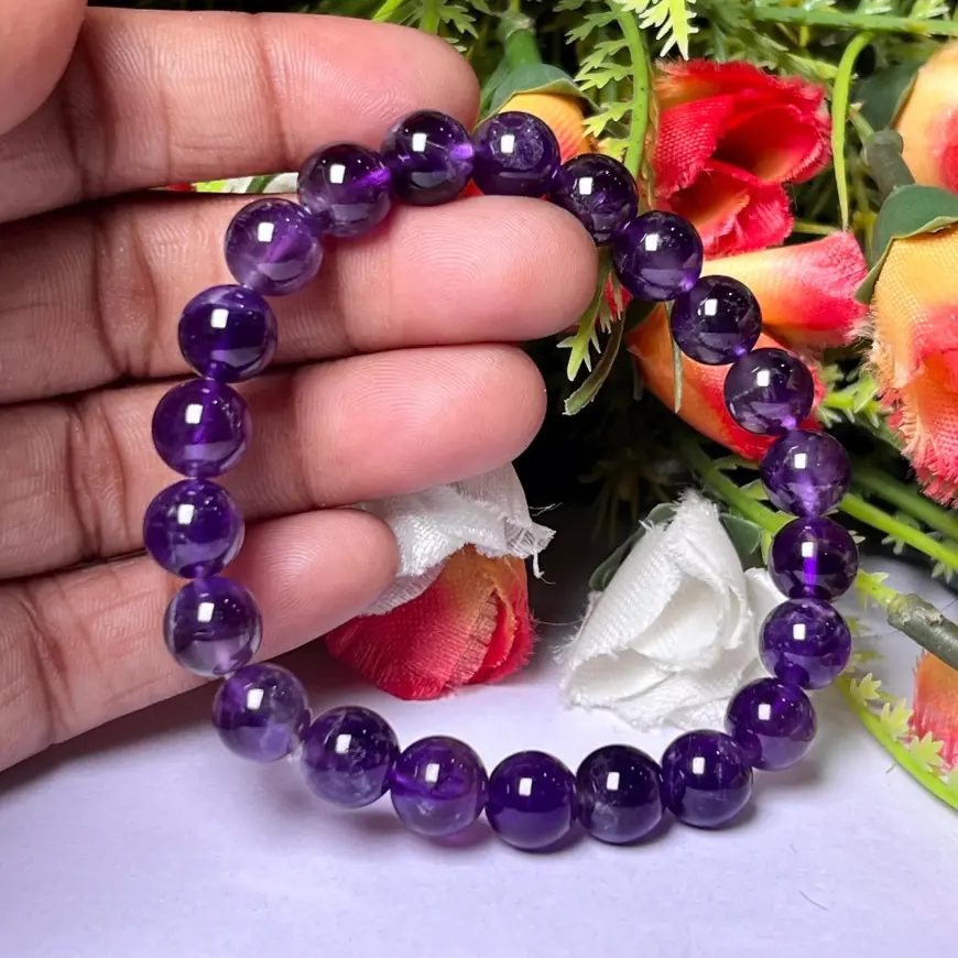 Buy Natural Amethyst Bracelet – Calm Mind, Clarity & Spiritual Balance