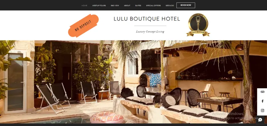 Boutique hotels in Malta with pool