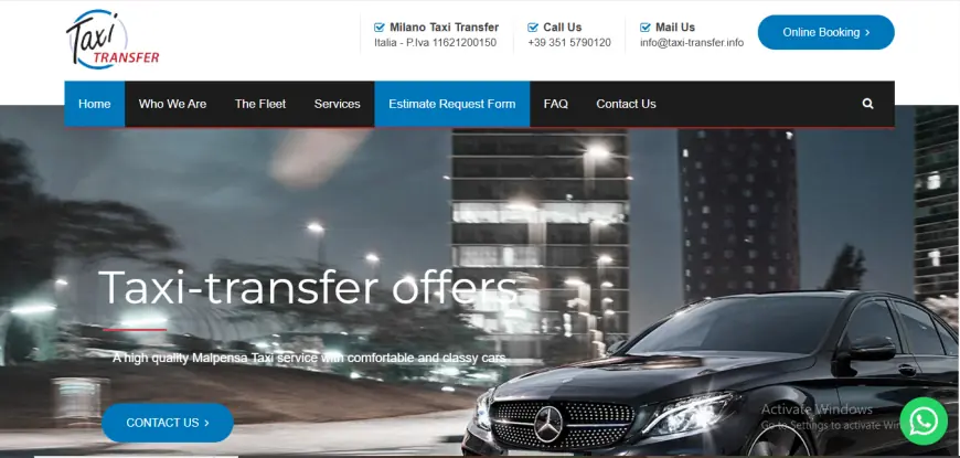 Taxi Transfer Milan Malpensa